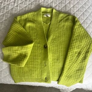Lime green super soft cardigan